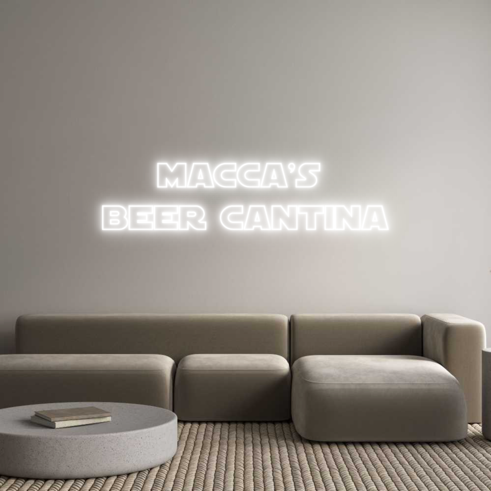 Custom Neon Text - Macca's 
Bee...