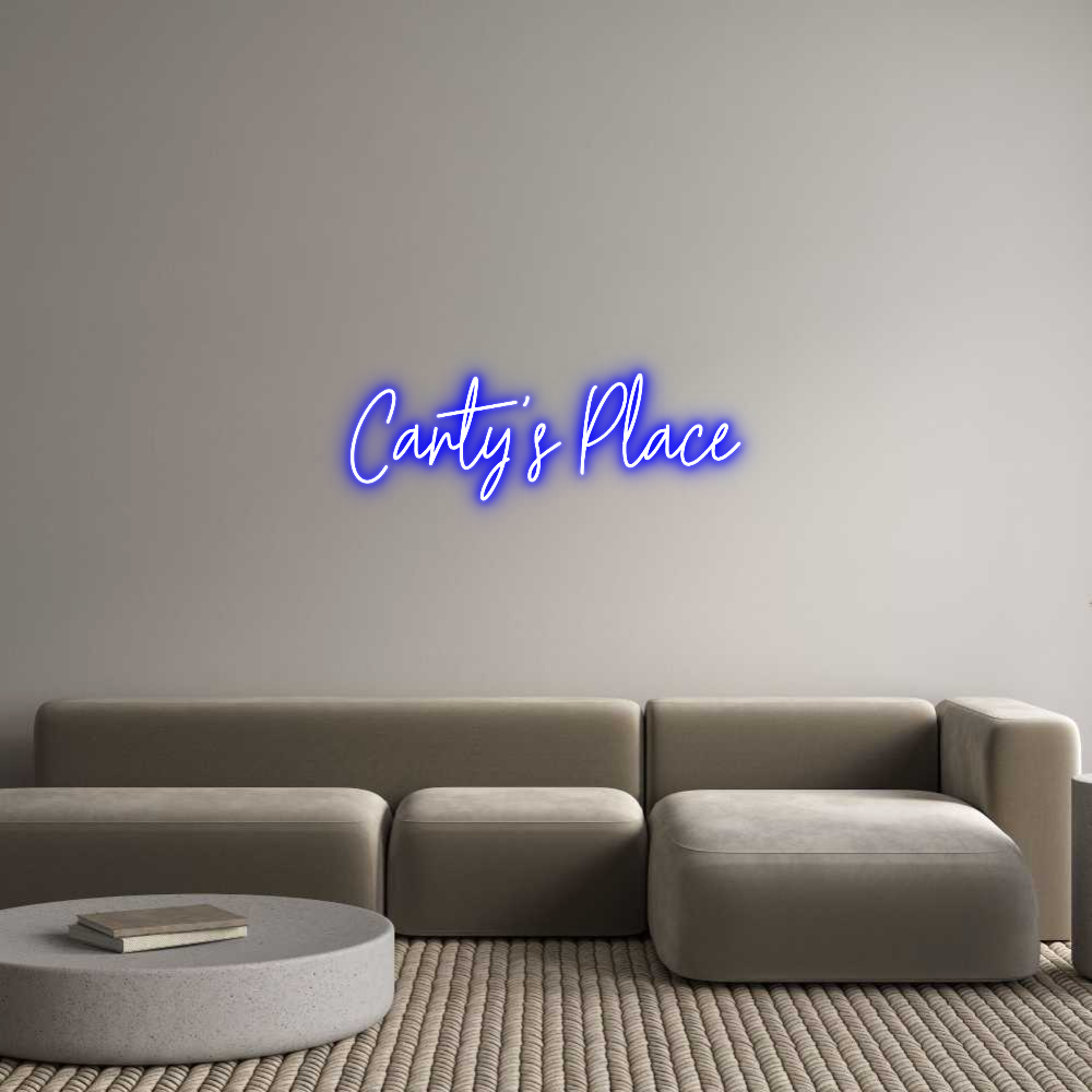 Custom Neon Text - Carty's Place