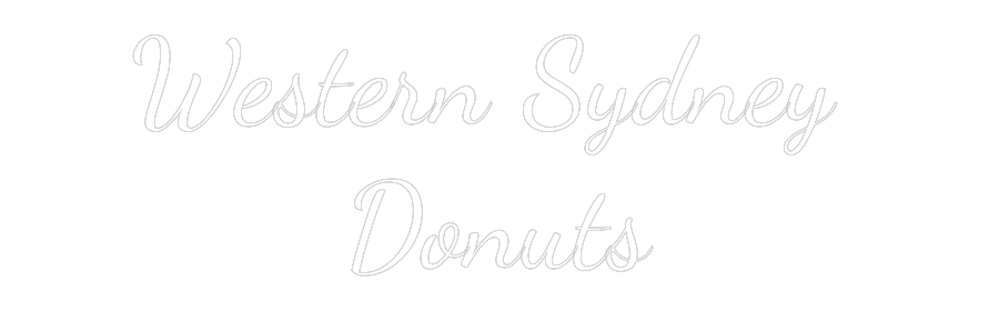 Custom Neon Text- Western Sydne...