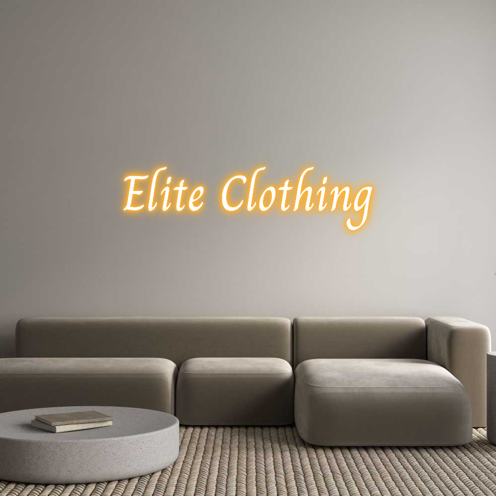 Custom Neon Text- Elite Clothing