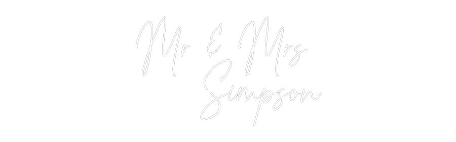 Custom Neon Text- Mr & Mrs 
Si...