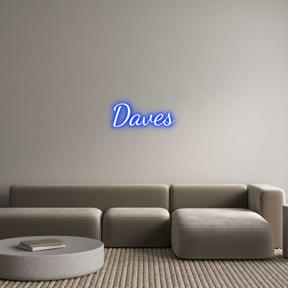 Custom Neon Text- Daves