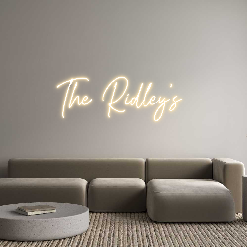 Custom Neon Text- The Ridley’s