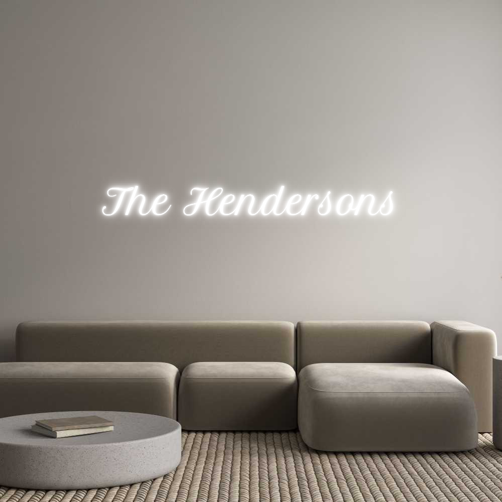 Custom Neon Text - The Hendersons