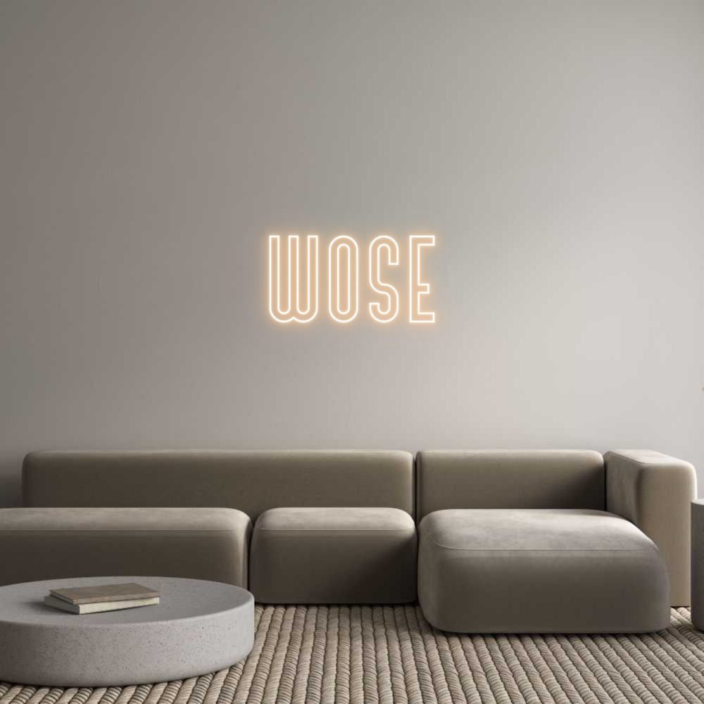 Custom Neon Text - WOSE