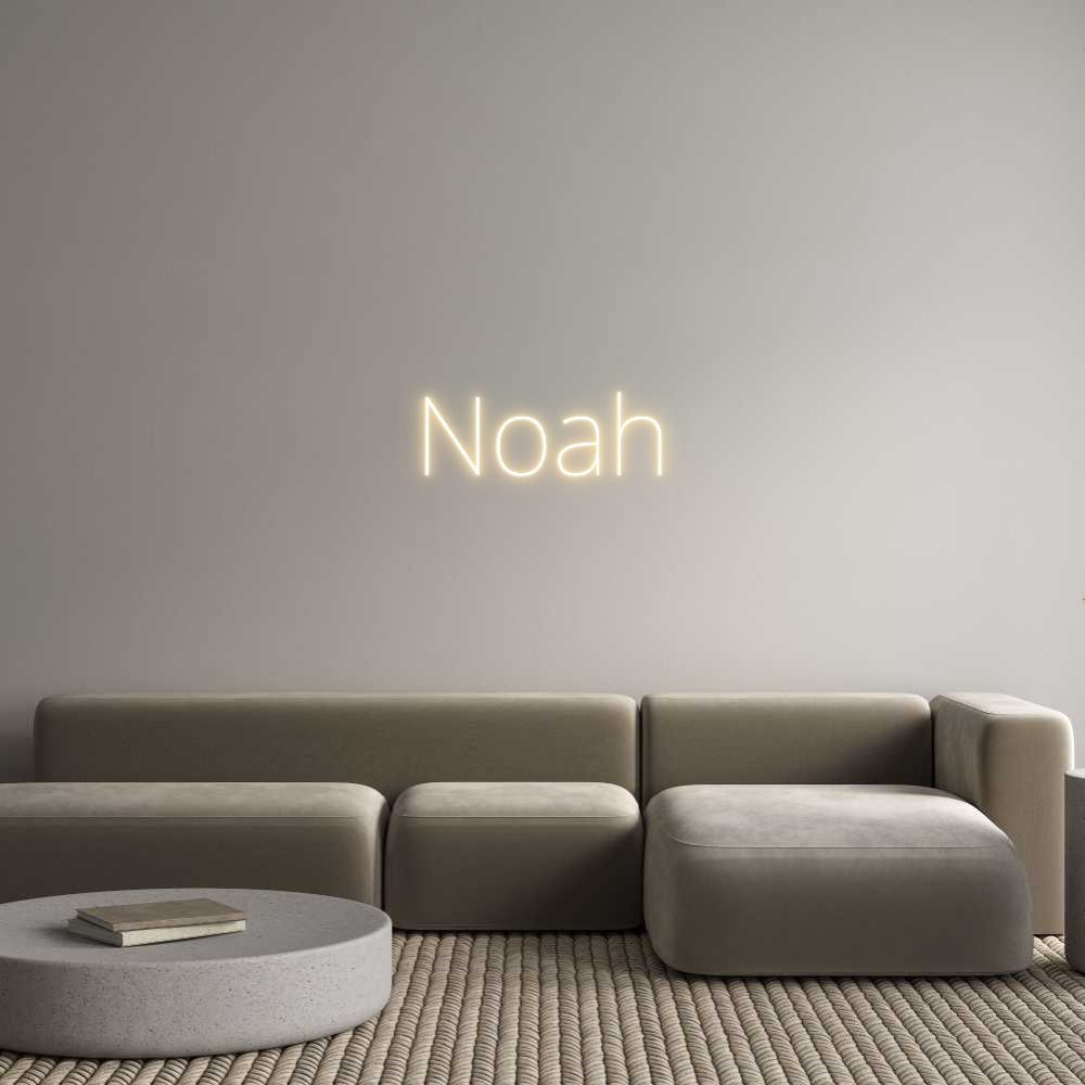 Custom Neon Text- Noah