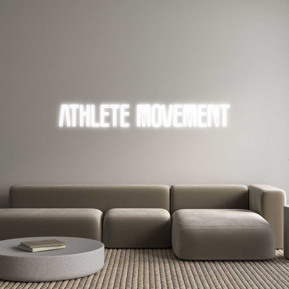 Custom Neon Text- Athlete Movem...