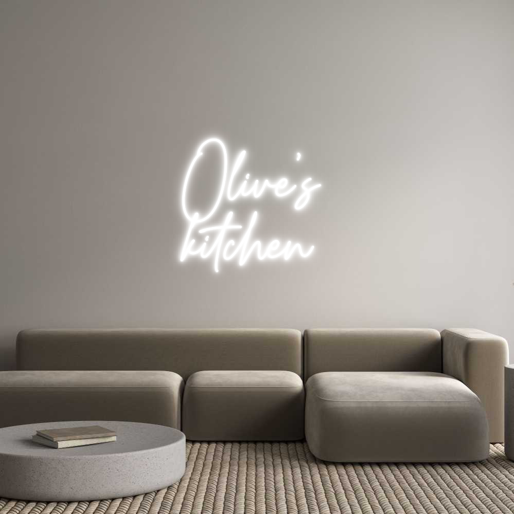 Custom Neon Text- Olive’s
kitc...