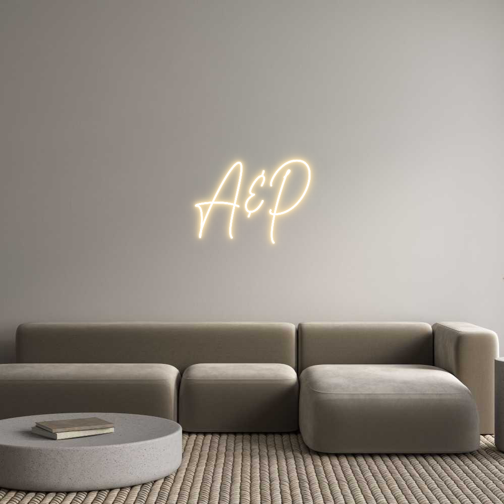 Custom Neon Text- A&P