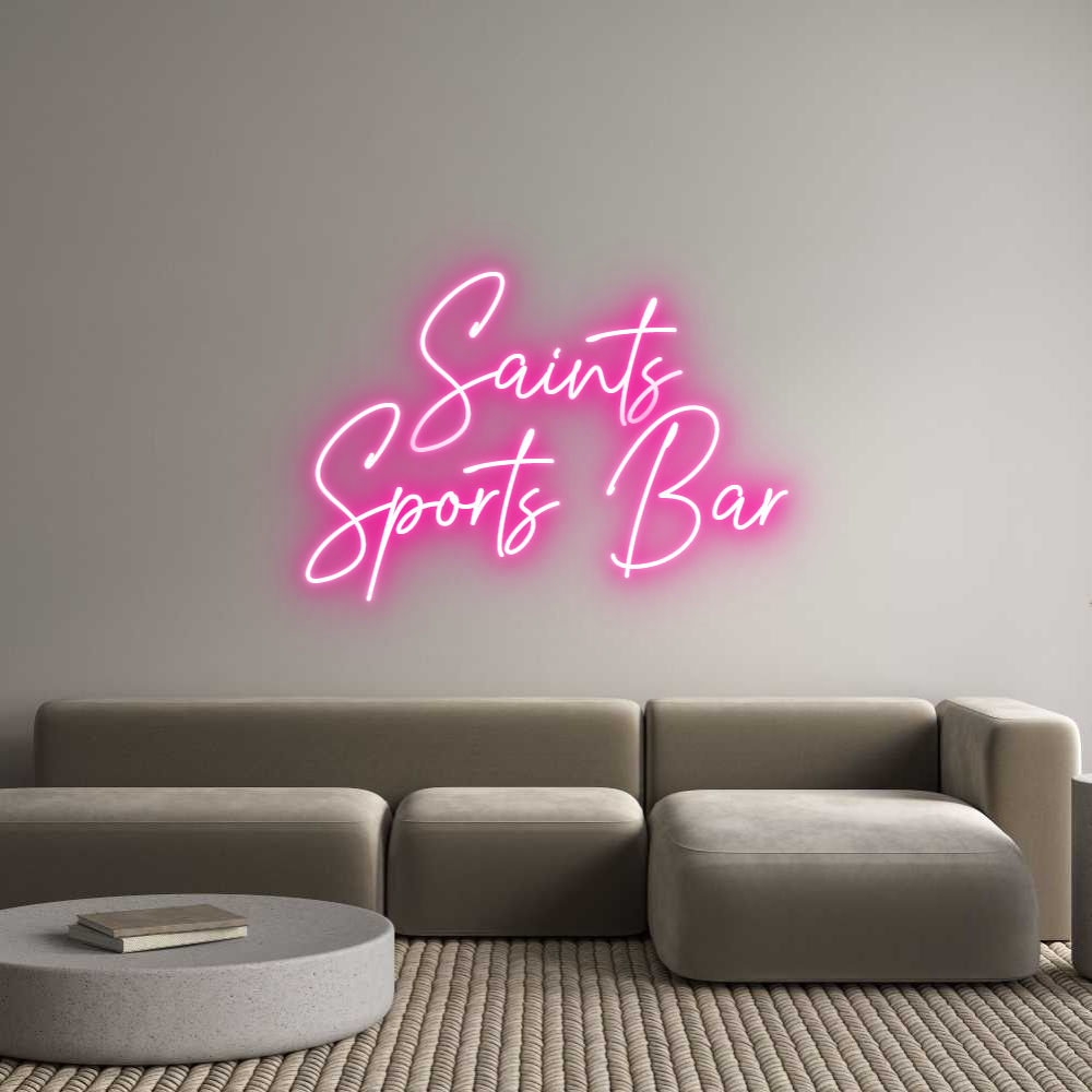 Custom Neon Text - Saints
Sport...