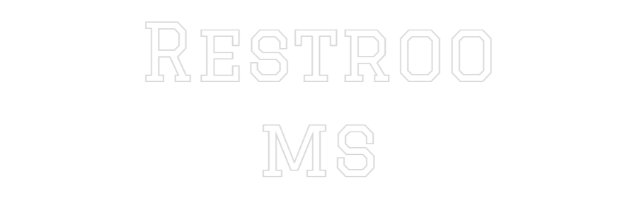 Custom Neon Text - Restroo
ms