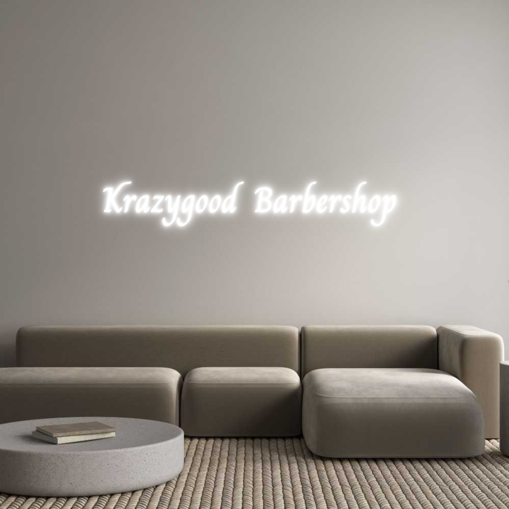 Custom Neon Text - Krazygood Bar...