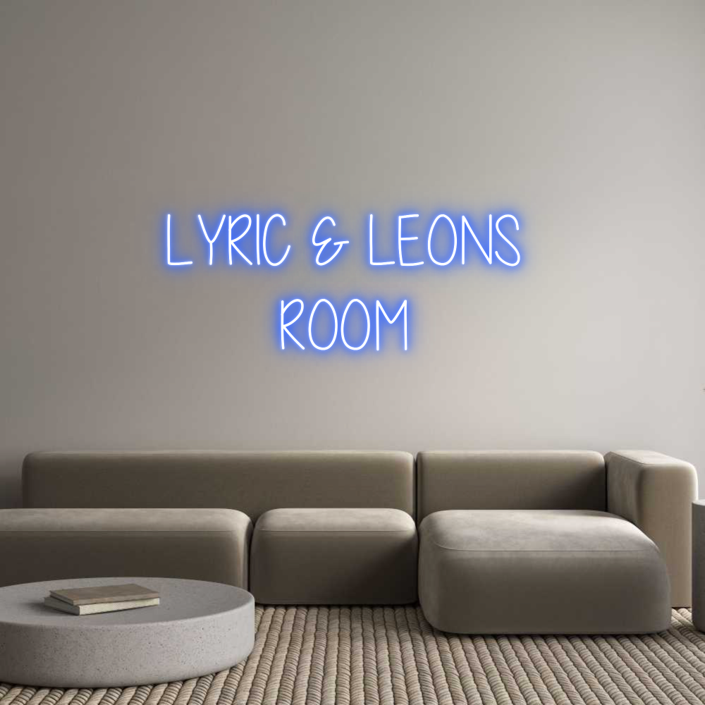 Custom Neon Text - LYRIC & LEONS...