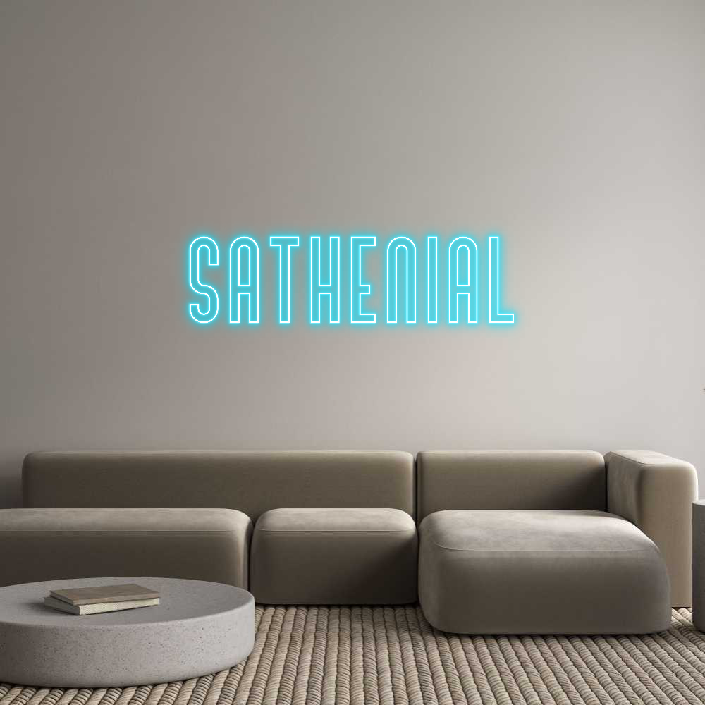 Custom Neon Text- sathenial