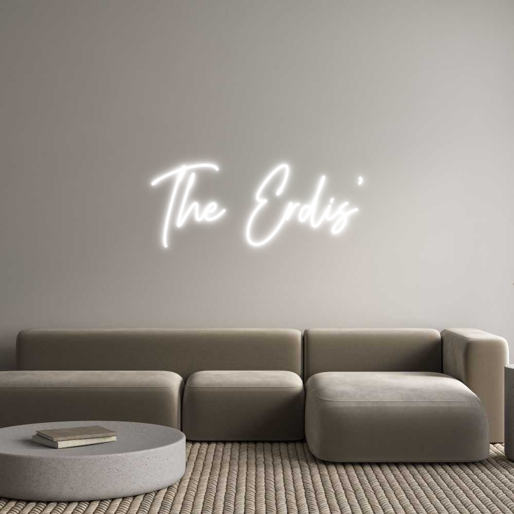 Custom Neon Text - The Erdis’