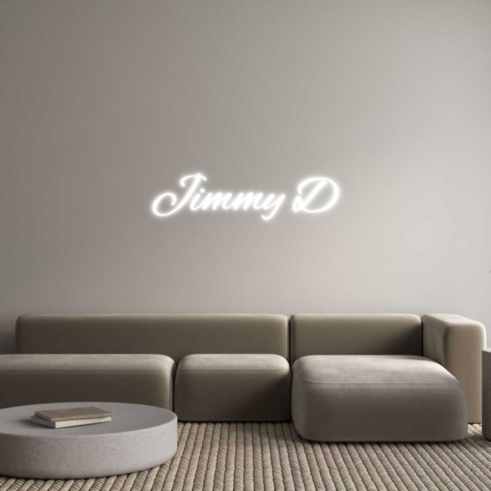 Custom Neon Text- Jimmy D