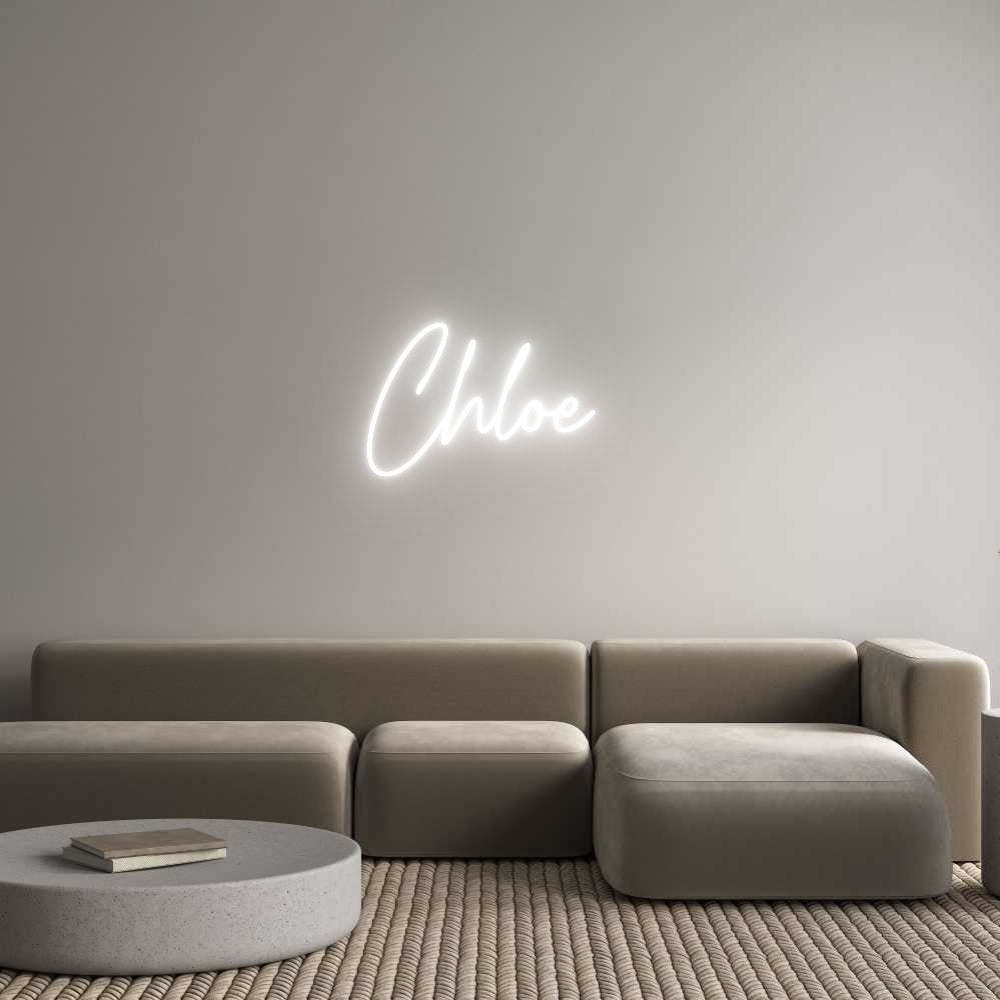 Custom Neon Text- Chloe