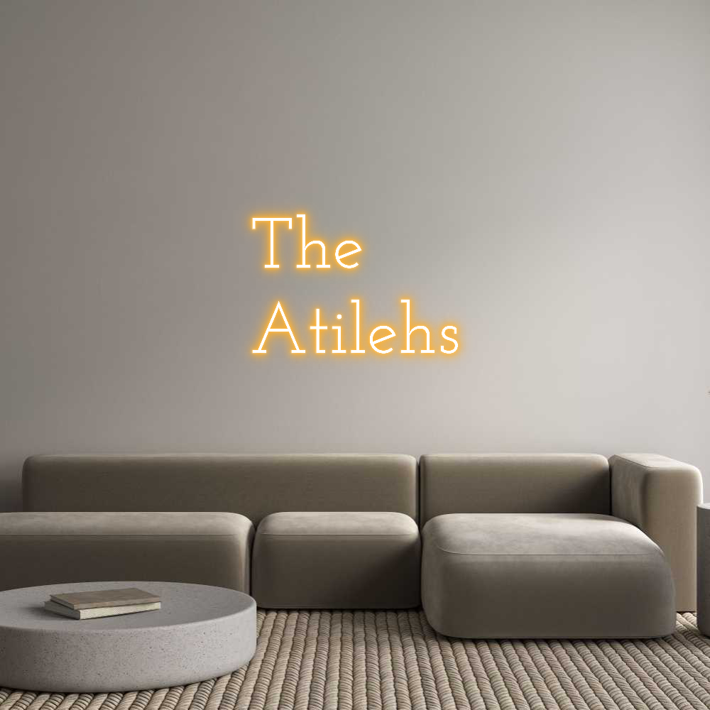 Custom Neon Text- The 
Atilehs