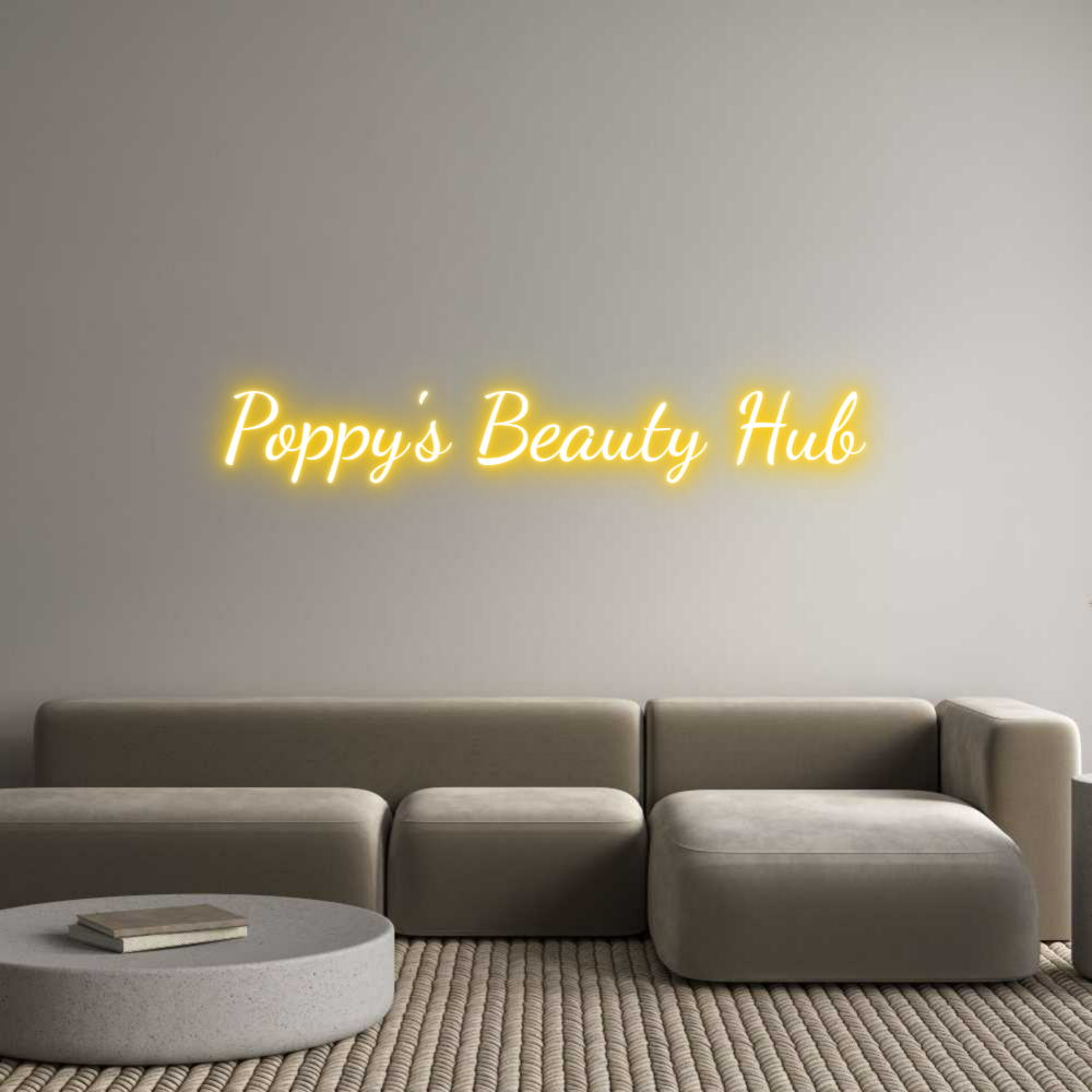 Custom Neon Text - Poppy's Beaut...