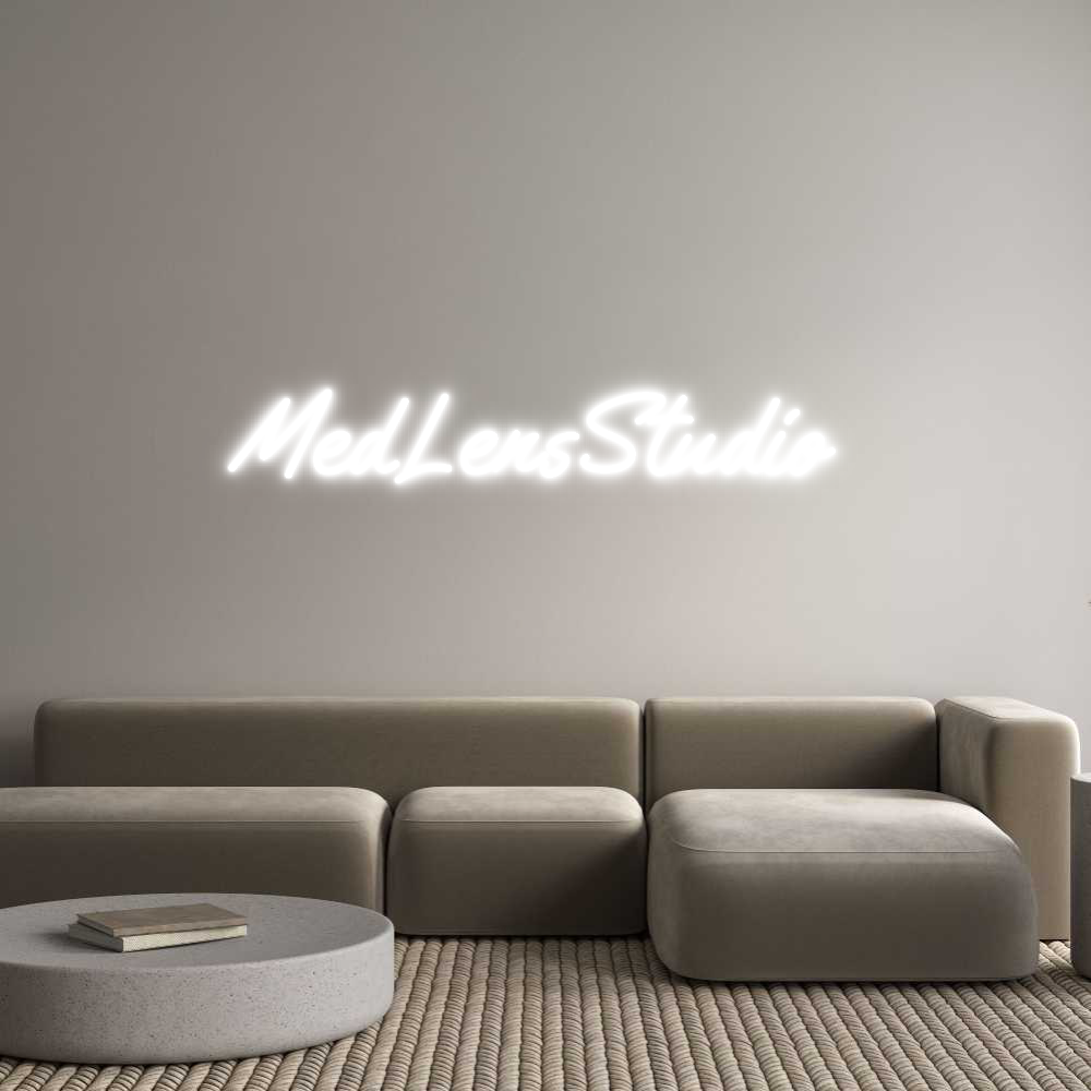 Custom Neon Text - MedLensStudio