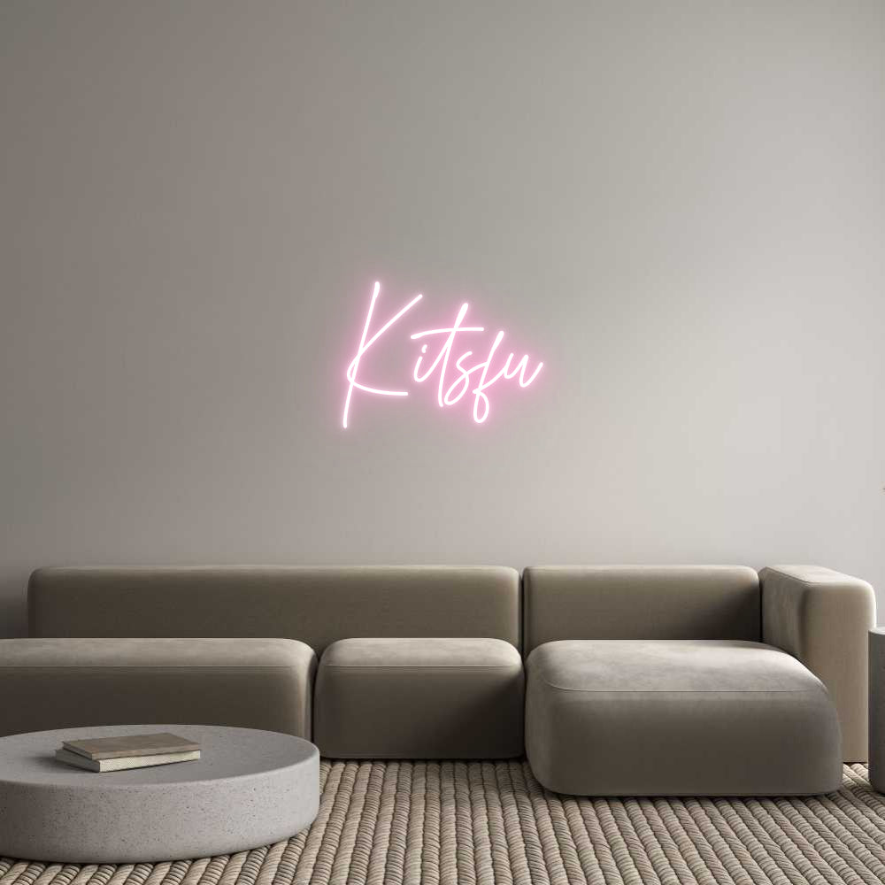 Custom Neon Text- Kitsfu