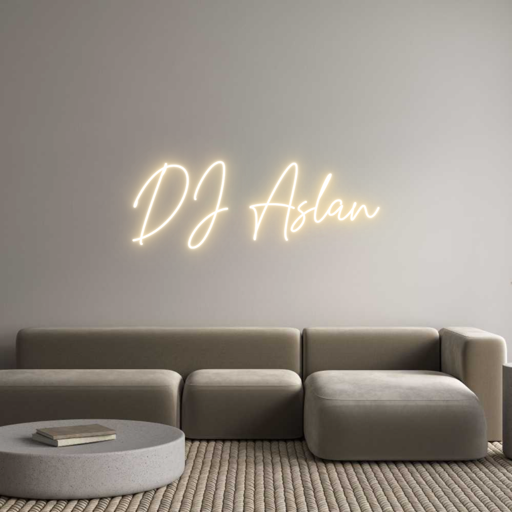 Custom Neon Text- DJ Aslan