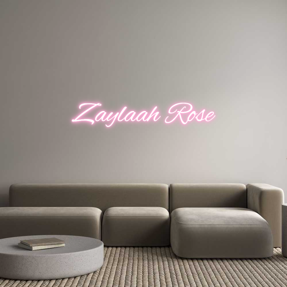 Custom Neon Text- Zaylaah Rose