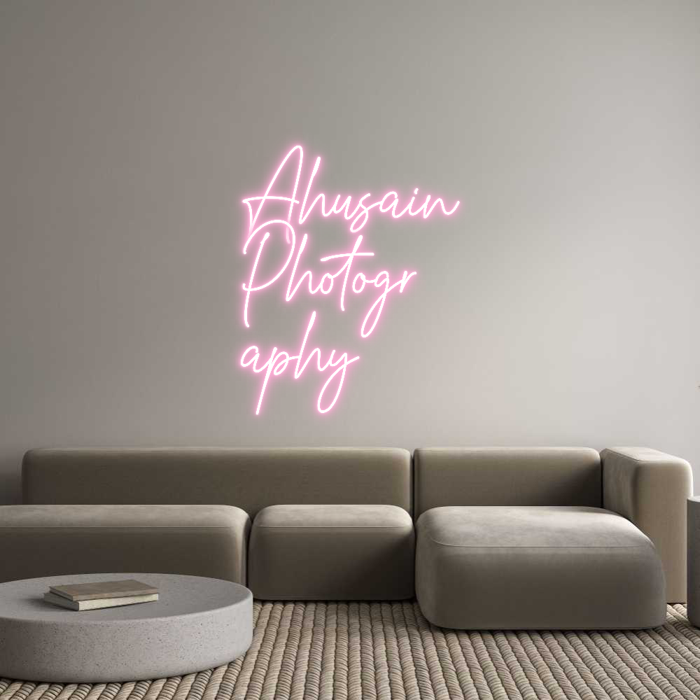 Custom Neon Text- Ahusain
Phot...