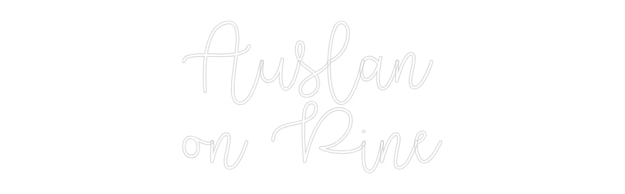 Custom Neon Text- Auslan
on Pine