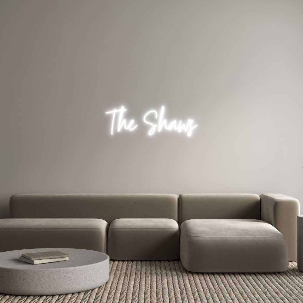 Custom Neon Text- The Shaws