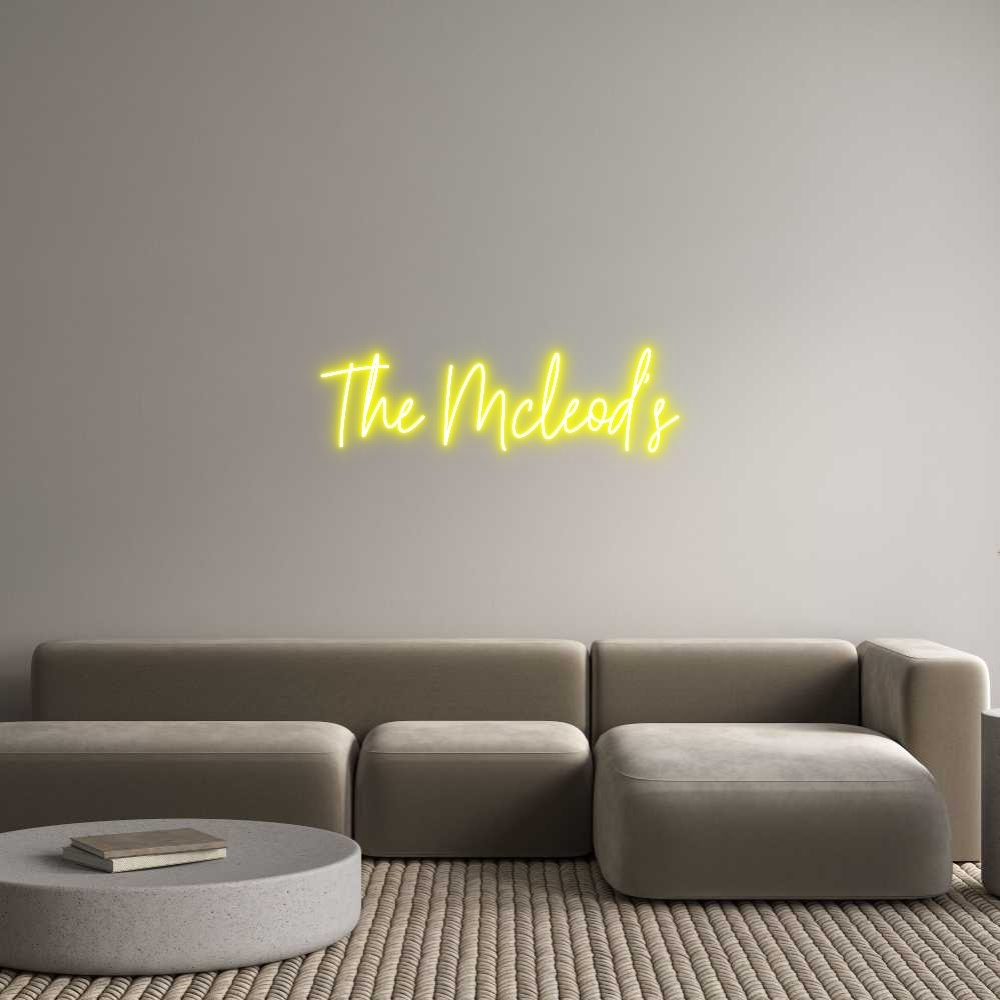 Custom Neon Text- The Mcleod's