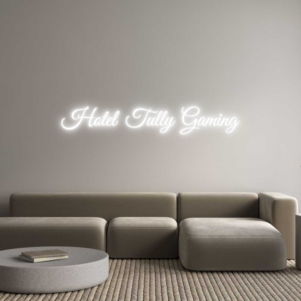 Custom Neon Text - Hotel Tully G...