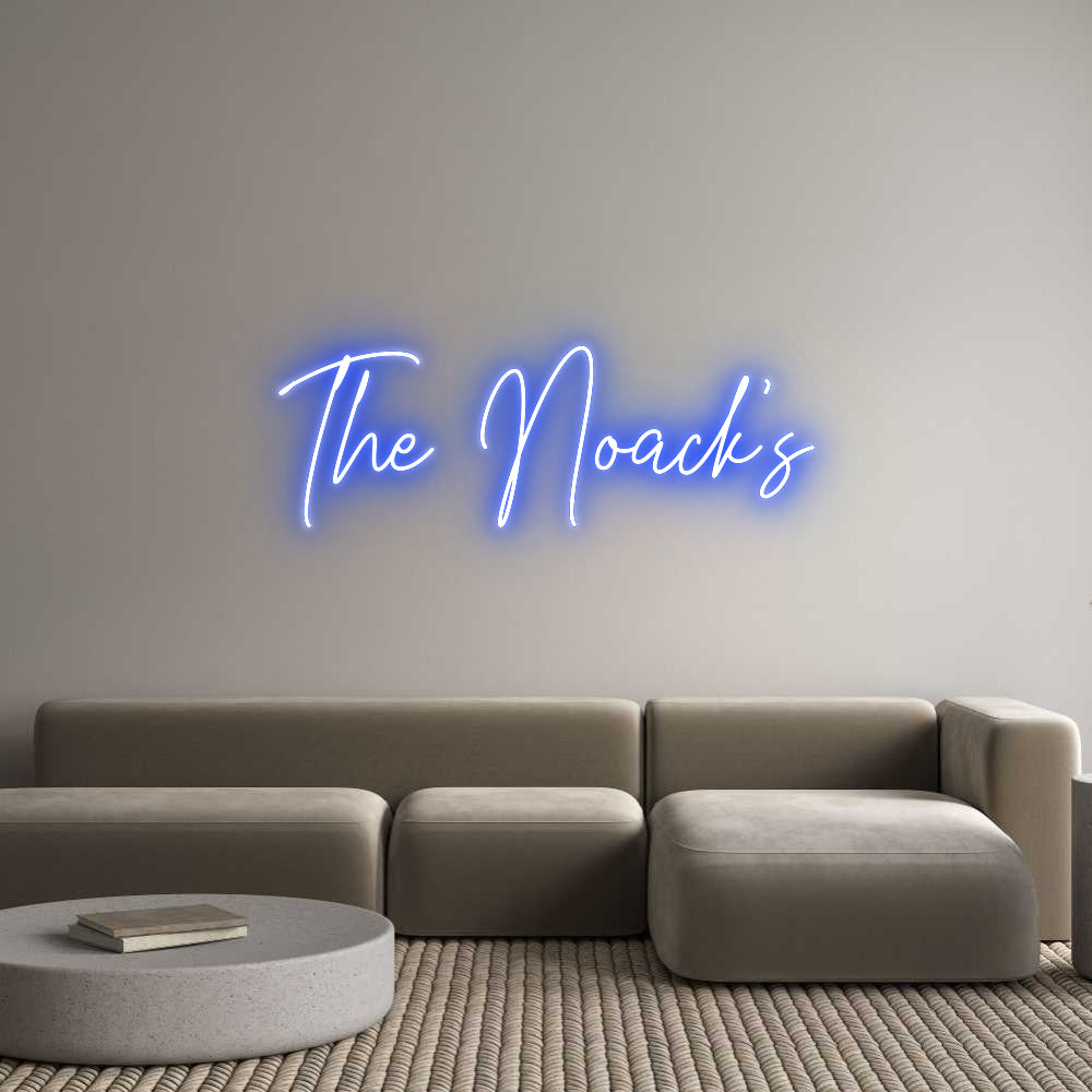 Custom Neon Text- The Noack’s