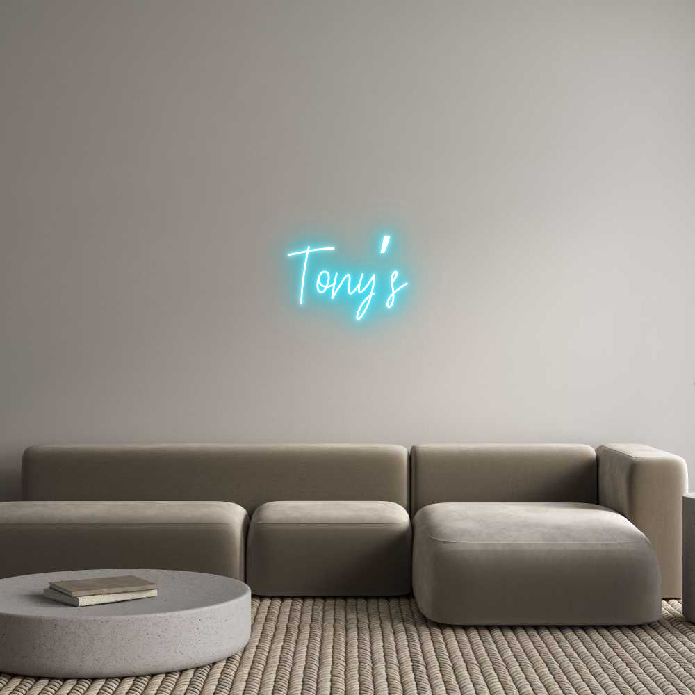 Custom Neon Text- Tony’s