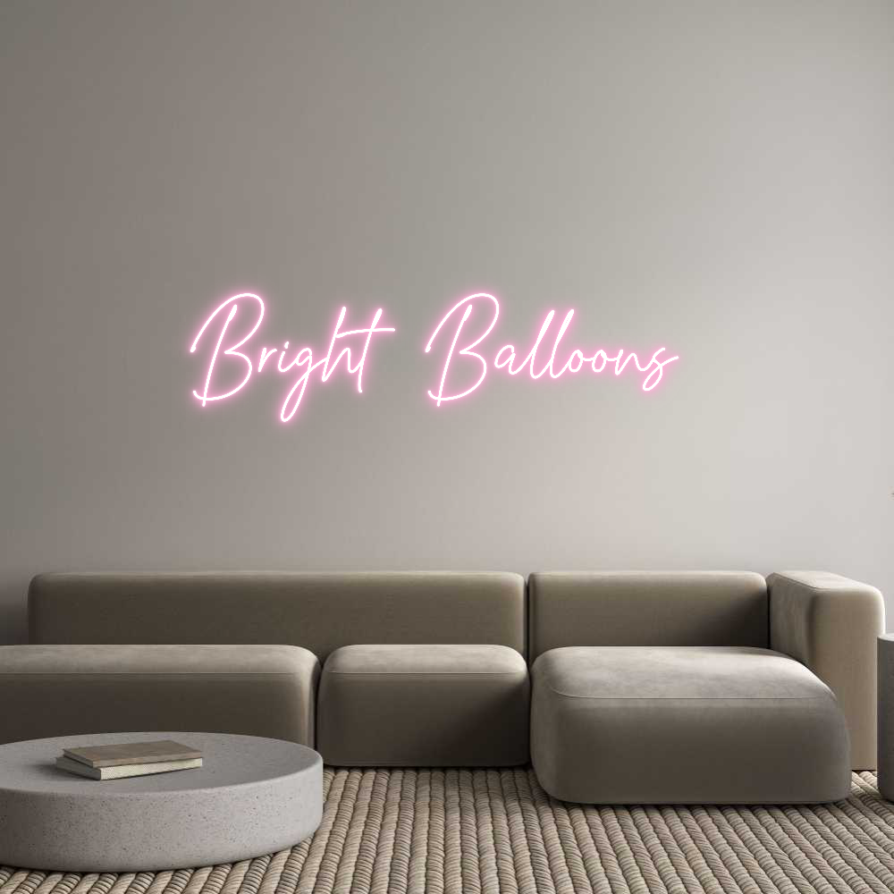 Custom Neon Text- Bright Balloo...