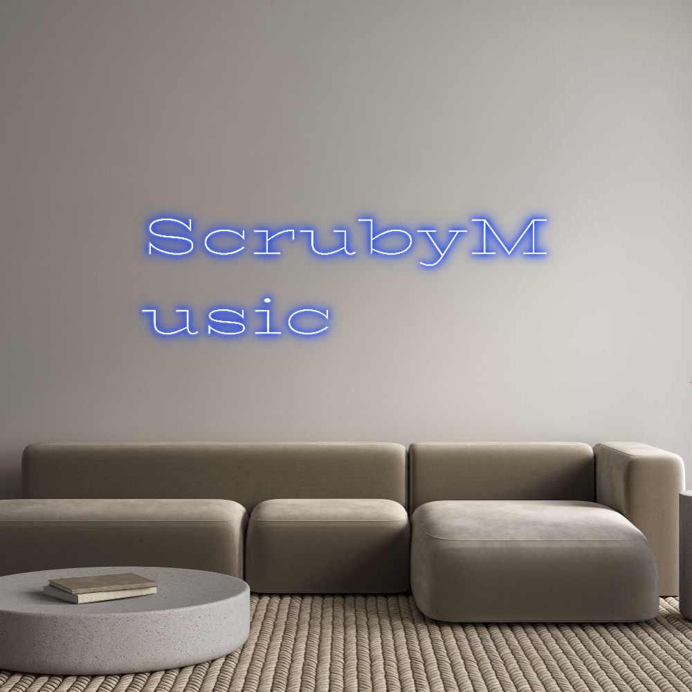 Custom Neon Text- ScrubyM
usic