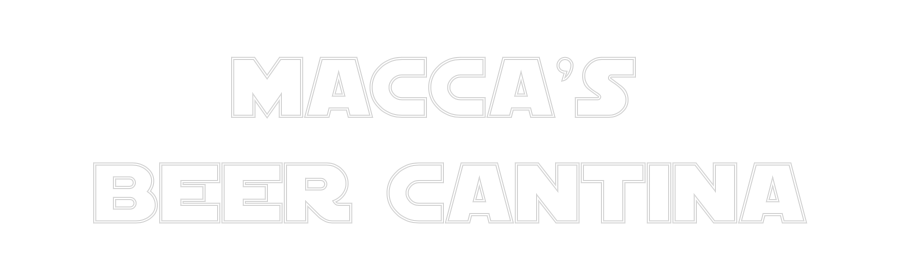 Custom Neon Text - Macca's 
Bee...