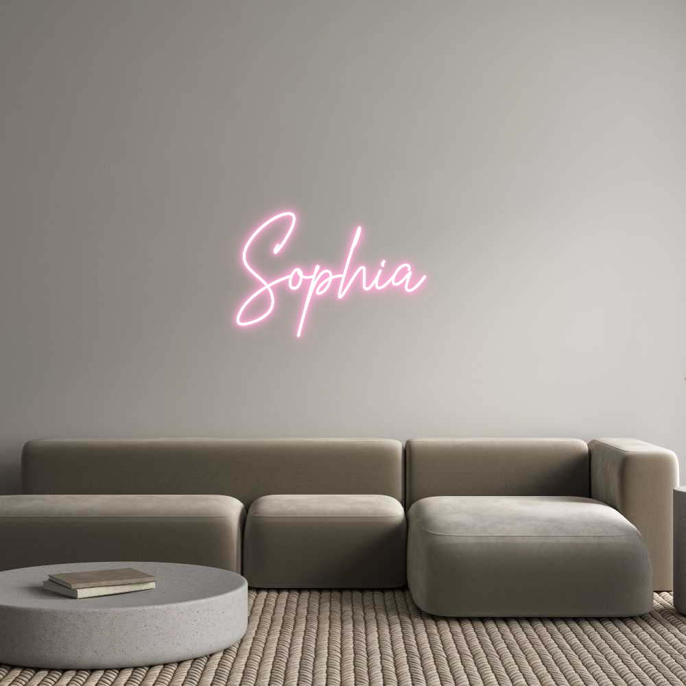 Custom Neon Text- Sophia