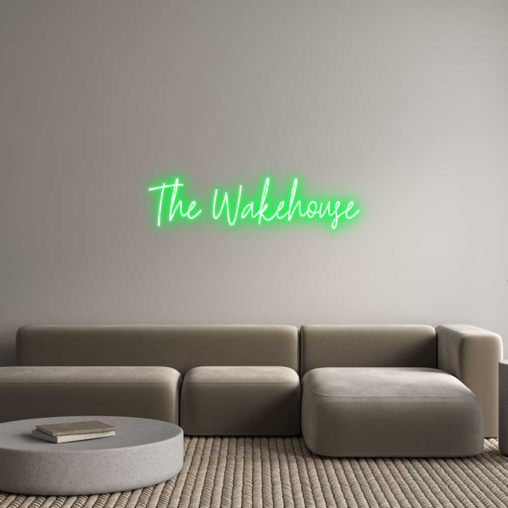 Custom Neon Text- The Wakehouse