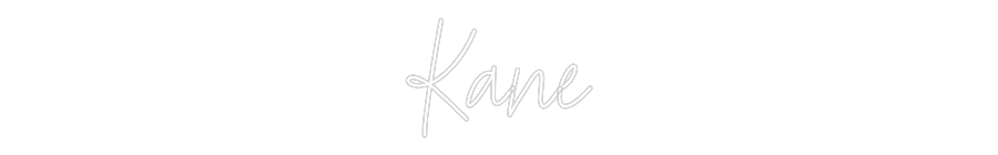 Custom Neon Text - Kane