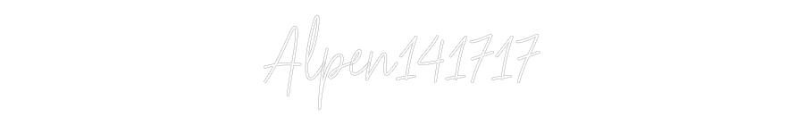 Custom Neon Text- Alpen141717