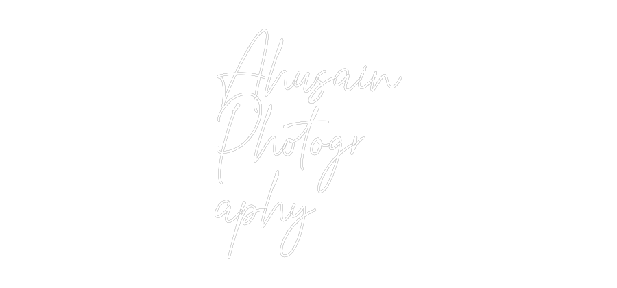 Custom Neon Text- Ahusain
Phot...