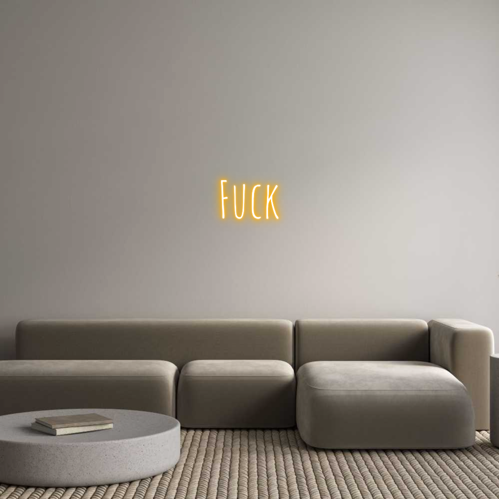 Custom Neon Text- Fuck