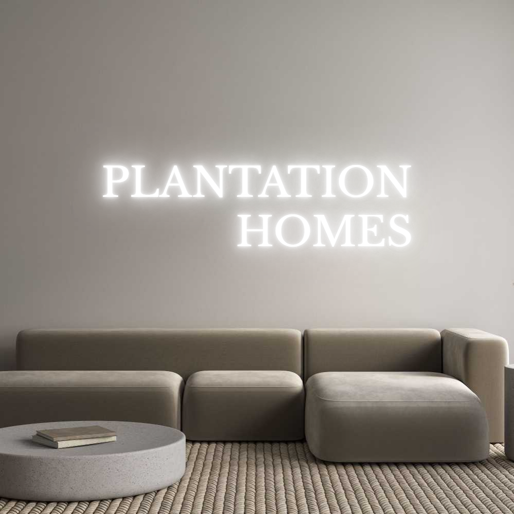 Custom Neon Text - PLANTATION
 ...