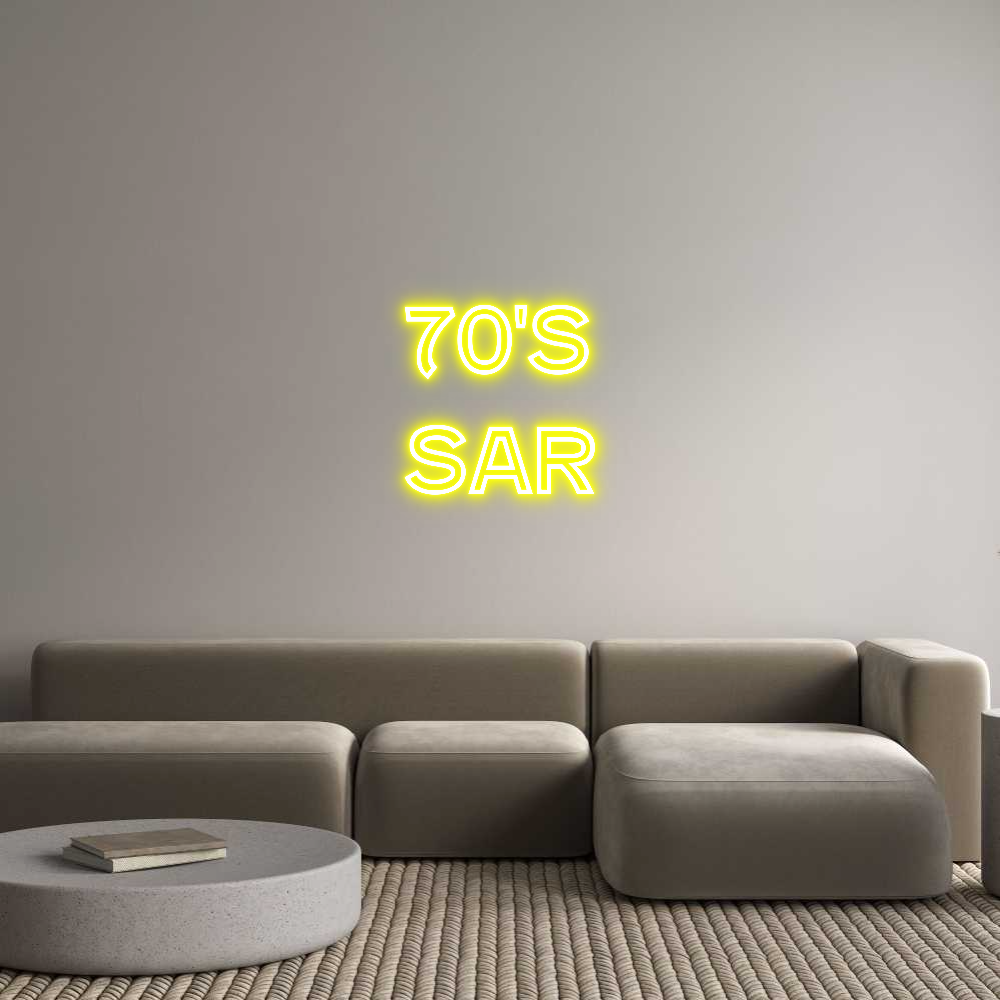 Custom Neon Text- 70's
Sar