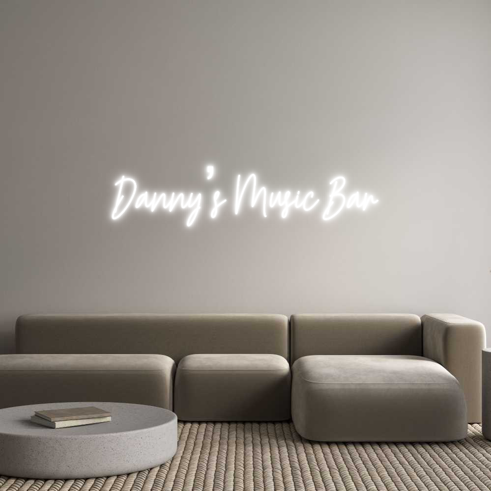 Custom Neon Text - Danny’s Music...