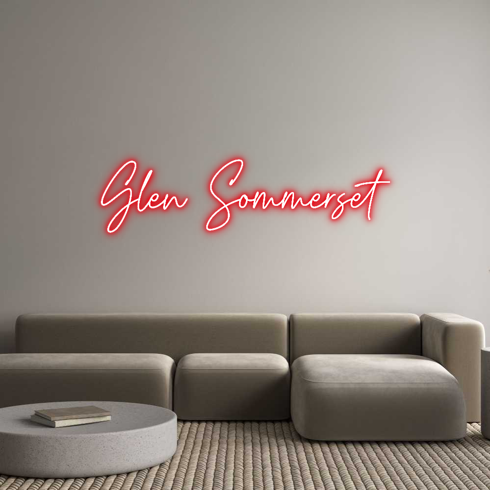 Custom Neon Text- Glen Sommerset