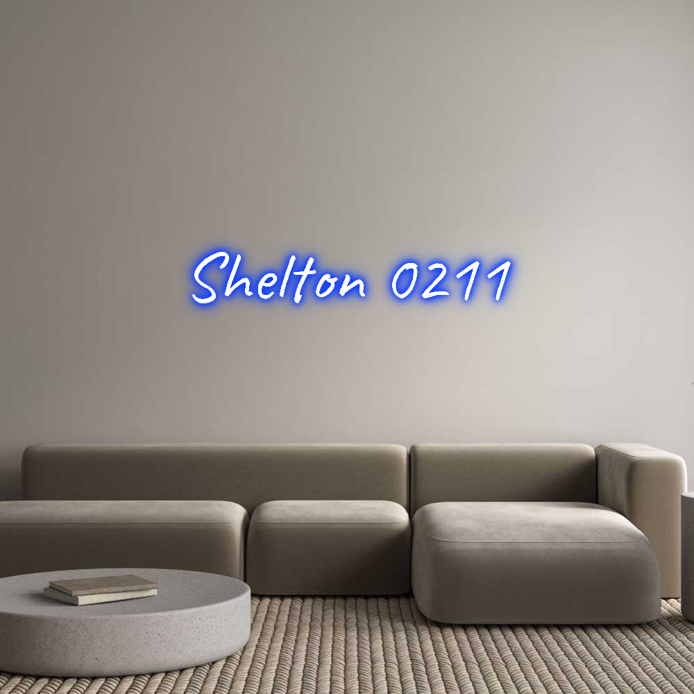 Custom Neon Text- Shelton 0211