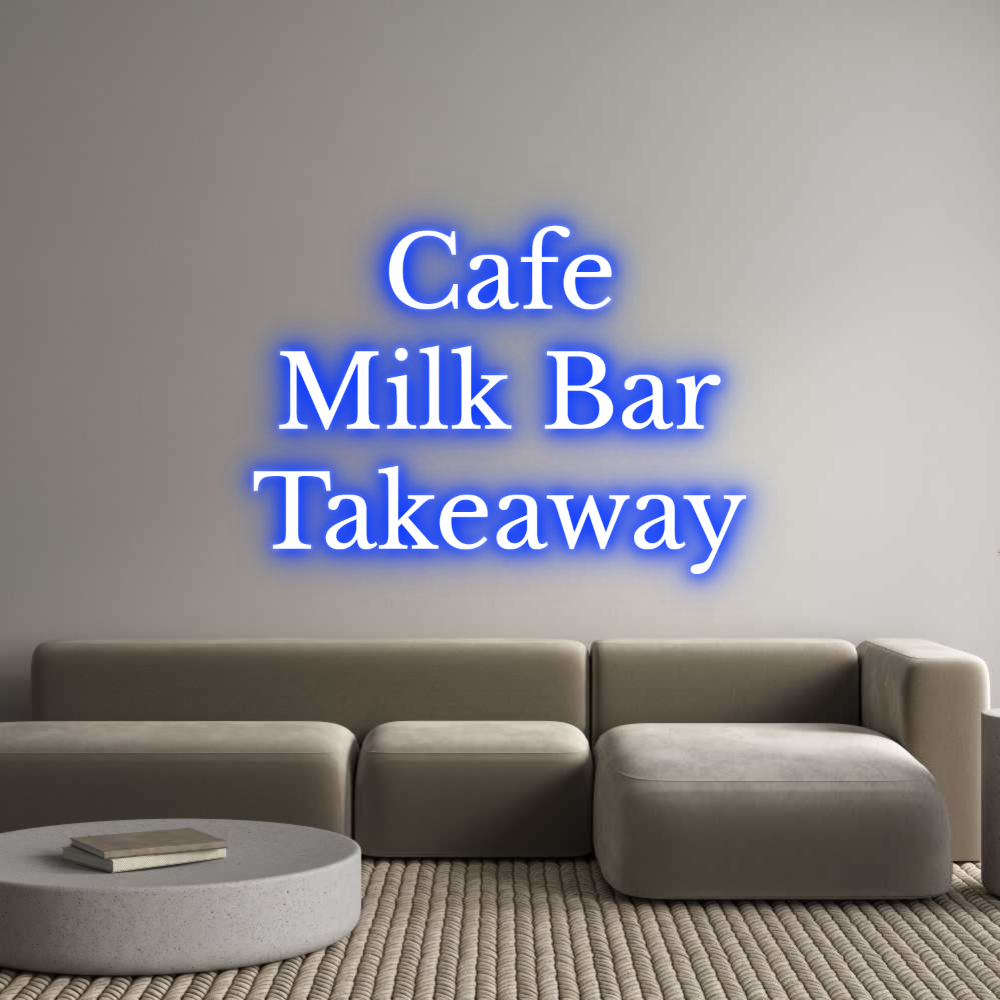 Custom Neon Text- Cafe
Milk Ba...