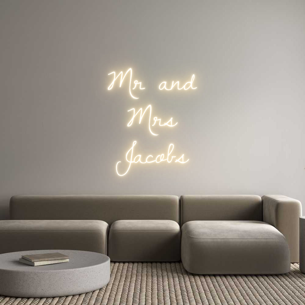 Custom Neon Text- Mr and
Mrs
...